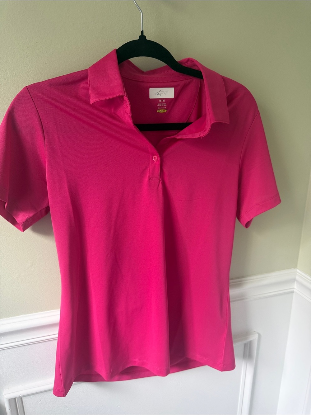 NWOT Greg Norman Collection Bright Pink Short-Sleeve Golf Polo